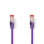 Nedis CAT6 Netwerkkabel | RJ45 Male | RJ45 Male | S/FTP | 3.00 m | Rond | LSZH | Violet | Polybag