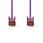 Nedis CAT6 Netwerkkabel | RJ45 Male | RJ45 Male | S/FTP | 3.00 m | Rond | LSZH | Violet | Polybag