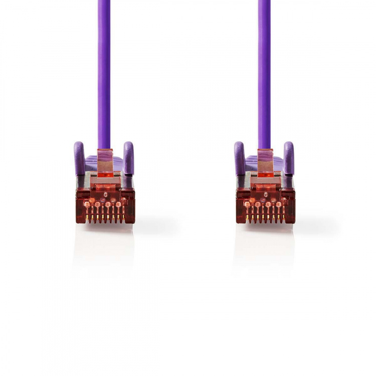 Nedis CAT6 Netwerkkabel | RJ45 Male | RJ45 Male | S/FTP | 3.00 m | Rond | LSZH | Violet | Polybag