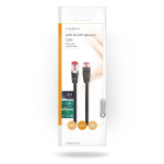 Nedis CAT6 Netwerkkabel | RJ45 Male | RJ45 Male | SF/UTP | 1.00 m | Rond | LSZH | Zwart | Envelop