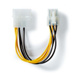 Nedis Interne Voedingskabel | Molex Male | PCI-Express Male | Verguld | 0.20 m | Rond | PVC | Geel / Zwart | Envelop Nedis Interne Voedingskabel | Molex Male | PCI-Express Male | Verguld | 0.20 m | Rond | PVC | Geel / Zwart | Envelop