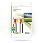 Nedis Composiet Videokabel | 3x RCA Male | 3x RCA Male | Vernikkeld | 480p | 5.00 m | Rond | PVC | Zwart | Envelop