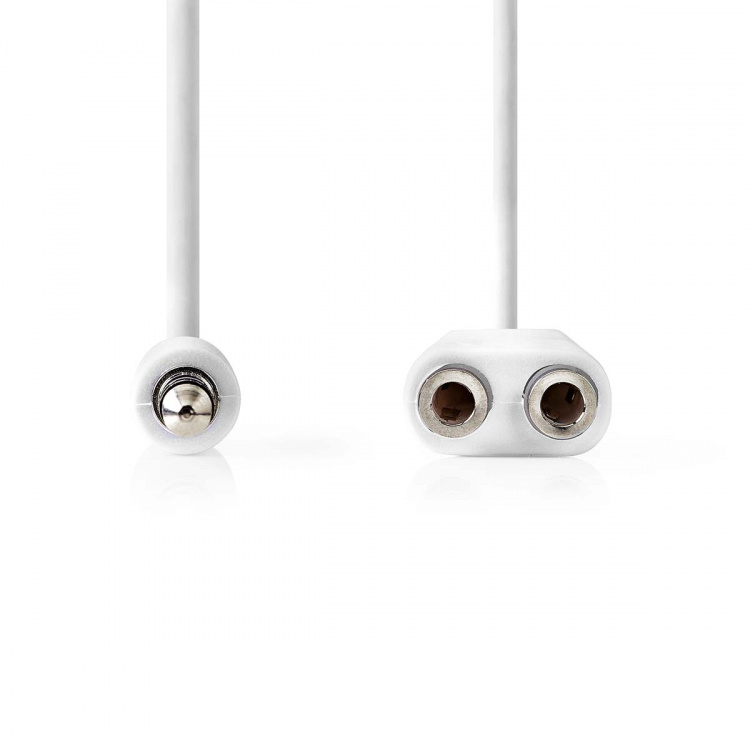 Nedis Stereo-Audiokabel | 3,5 mm Male | 2x 3,5 mm Female | Vernikkeld | 0.20 m | Rond | Wit | Envelop Nedis Stereo-Audiokabel | 3,5 mm Male | 2x 3,5 mm Female | Vernikkeld | 0.20 m | Rond | Wit | Envelop