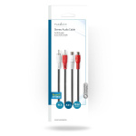 Nedis Stereo-Audiokabel | 2x RCA Male | 2x RCA Female | Vernikkeld | 5.00 m | Rond | Zwart | Envelop Nedis Stereo-Audiokabel | 2x RCA Male | 2x RCA Female | Vernikkeld | 5.00 m | Rond | Zwart | Envelop