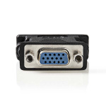 Nedis DVI-Adapter | DVI-I 24+5-Pin Male | VGA Female 15p | Vernikkeld | Recht | PVC | Zwart | Doos Nedis DVI-Adapter | DVI-I 24+5-Pin Male | VGA Female 15p | Vernikkeld | Recht | PVC | Zwart | Doos