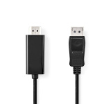 Nedis DisplayPort-Kabel | DisplayPort Male | HDMI™ Connector | 4K@30Hz | Vernikkeld | 2.00 m | Rond | PVC | Zwart | Doos