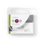 Nedis USB Multi-Port Adapter | 3-in-1 | USB 3.1 | USB-C™ Male | USB-A Female / USB-C™ Female / VGA Female 15p | 5 Gbps | 0.20 m | Rond | Vernikkeld | PVC | Wit | Blister