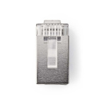 Nedis RJ45-Connector | Male | Solid STP CAT5 | Recht | Verguld | 10 Stuks | PVC | Transparant | Doos