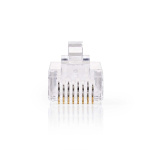 Nedis RJ45-Connector | Male | Solid UTP CAT6 | Recht | Verguld | 10 Stuks | Polycarbonate | Transparant | Doos Nedis RJ45-Connector | Male | Solid UTP CAT6 | Recht | Verguld | 10 Stuks | Polycarbonate | Transparant | Doos