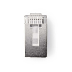 Nedis RJ45-Connector | Male | Solid STP CAT6 | Recht | Verguld | 10 Stuks | Polycarbonate | Transparant | Doos