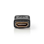 Nedis HDMI™-Adapter | HDMI™ Output | HDMI™ Output | Verguld | Recht | ABS | Zwart | 1 Stuks | Doos