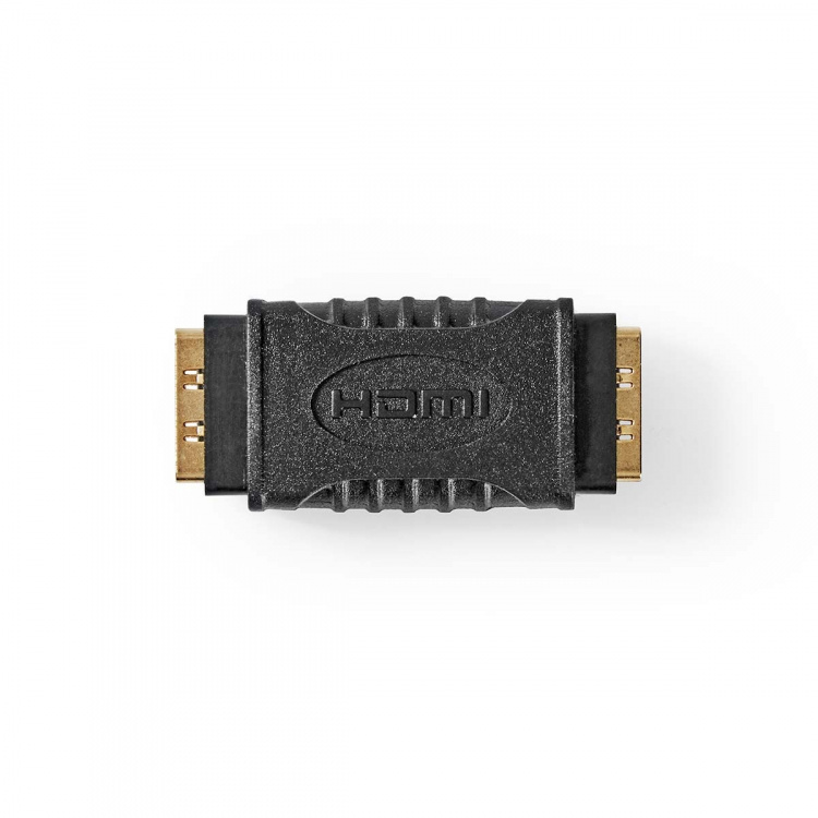 Nedis HDMI™-Adapter | HDMI™ Output | HDMI™ Output | Verguld | Recht | ABS | Zwart | 1 Stuks | Doos