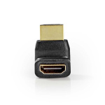 Nedis HDMI™-Adapter | HDMI™ Connector | HDMI™ Output | Verguld | 270° Gehoekt | ABS | Zwart | 1 Stuks | Doos
