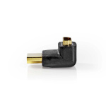 Nedis HDMI™-Adapter | HDMI™ Connector | HDMI™ Output | Verguld | 270° Gehoekt | ABS | Zwart | 1 Stuks | Doos