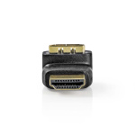 Nedis HDMI™-Adapter | HDMI™ Connector | HDMI™ Output | Verguld | 270° Gehoekt | ABS | Zwart | 1 Stuks | Doos