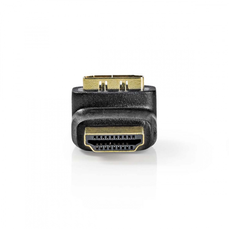 Nedis HDMI™-Adapter | HDMI™ Connector | HDMI™ Output | Verguld | 270° Gehoekt | ABS | Zwart | 1 Stuks | Doos
