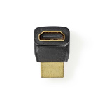 Nedis HDMI™-Adapter | HDMI™ Connector | HDMI™ Output | Verguld | 270° Gehoekt | ABS | Zwart | 1 Stuks | Doos