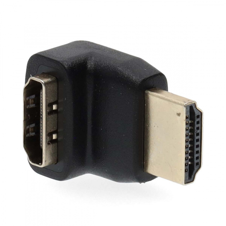 Nedis HDMI™-Adapter | HDMI™ Connector | HDMI™ Output | Verguld | 270° Gehoekt | ABS | Zwart | 1 Stuks | Doos