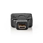 Nedis HDMI™-Adapter | HDMI™ Micro-Connector | HDMI™ Output | Verguld | Recht | ABS | Zwart | 1 Stuks | Doos Nedis HDMI™-Adapter | HDMI™ Micro-Connector | HDMI™ Output | Verguld | Recht | ABS | Zwart | 1 Stuks | Doos