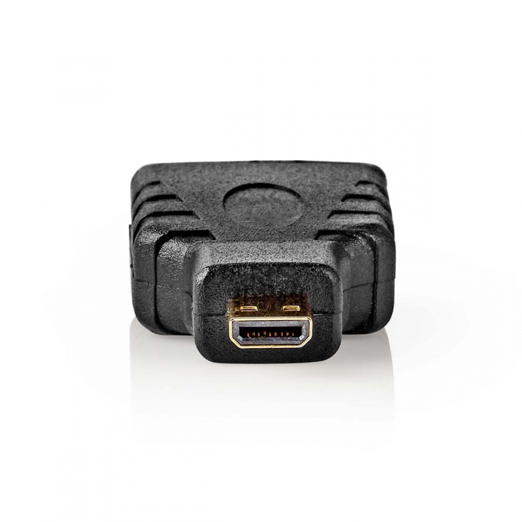 Nedis HDMI™-Adapter | HDMI™ Micro-Connector | HDMI™ Output | Verguld | Recht | ABS | Zwart | 1 Stuks | Doos Nedis HDMI™-Adapter | HDMI™ Micro-Connector | HDMI™ Output | Verguld | Recht | ABS | Zwart | 1 Stuks | Doos