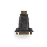 Nedis HDMI™-Adapter | HDMI™ Connector | DVI-D 24+1-Pins Female | Verguld | Recht | ABS | Zwart | 1 Stuks | Doos Nedis HDMI™-Adapter | HDMI™ Connector | DVI-D 24+1-Pins Female | Verguld | Recht | ABS | Zwart | 1 Stuks | Doos