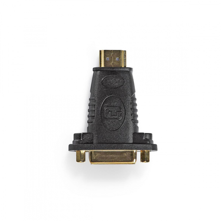 Nedis HDMI™-Adapter | HDMI™ Connector | DVI-D 24+1-Pins Female | Verguld | Recht | ABS | Zwart | 1 Stuks | Doos Nedis HDMI™-Adapter | HDMI™ Connector | DVI-D 24+1-Pins Female | Verguld | Recht | ABS | Zwart | 1 Stuks | Doos