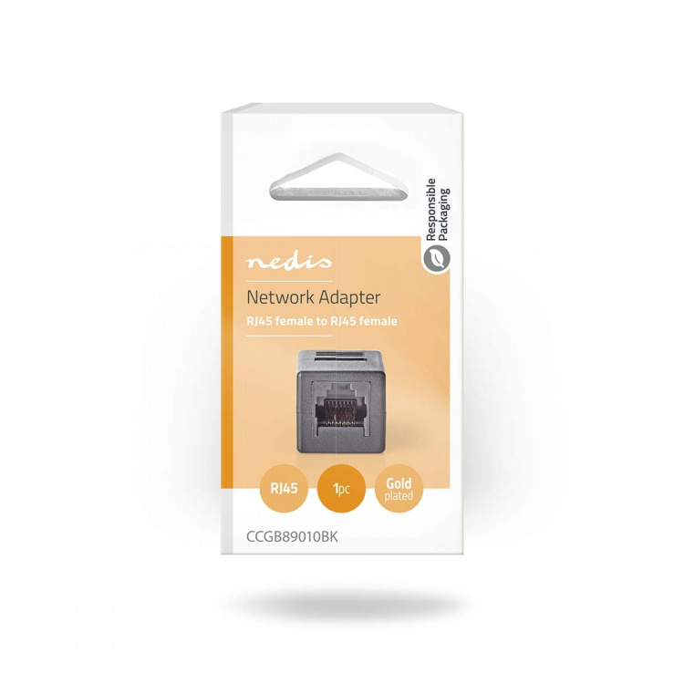 Nedis Netwerkkoppeling | CAT5e / CAT6 | Onafgeschermd | RJ45 Female | RJ45 Female | Recht | ABS | Doos