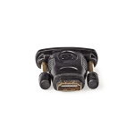 Nedis HDMI™-Adapter | DVI-D 24+1-Pins Male | HDMI™ Output | Vernikkeld | Recht | ABS | Zwart | 1 Stuks | Doos