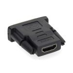 Nedis HDMI™-Adapter | DVI-D 24+1-Pins Male | HDMI™ Output | Vernikkeld | Recht | ABS | Zwart | 1 Stuks | Doos