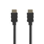 Nedis High Speed ​​HDMI™-Kabel met Ethernet | HDMI™ Connector | HDMI™ Connector | 4K@30Hz | 18 Gbps | 40.0 m | Rond | PVC | Zwart | Label