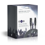 Nedis DMX-Adapterkabel | XLR 3-Pins Male | XLR 3-Pins Female | Vernikkeld | 20.0 m | Rond | PVC | Donkergrijs | Gift Box