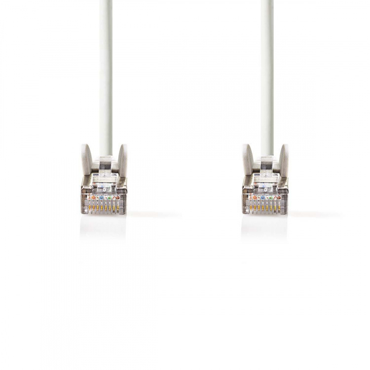 Nedis CAT5e Netwerkkabel | SF/UTP | RJ45 Male | RJ45 Male | 3.00 m | Rond | PVC | Wit | Blister