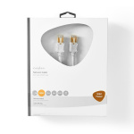Nedis CAT6 Netwerkkabel | RJ45 Male | RJ45 Male | F/UTP | 10.0 m | Rond | LSZH / PVC | Wit | Window Box