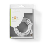 Nedis CAT5e Netwerkkabel | SF/UTP | RJ45 Male | RJ45 Male | 5.00 m | Rond | PVC | Wit | Blister