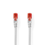 Nedis CAT6 Netwerkkabel | RJ45 Male | RJ45 Male | U/UTP | 30.0 m | Rond | PVC | Wit | Polybag