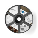 Nedis Speaker-Kabel | 2 x 0.75 mm² | Koper | 100.0 m | Rond | PVC | Transparant | Rol