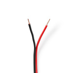Nedis Speaker-Kabel | 2 x 0.75 mm² | Koper | 100.0 m | Rond | PVC | Rood / Zwart | Rol Nedis Speaker-Kabel | 2 x 0.75 mm² | Koper | 100.0 m | Rond | PVC | Rood / Zwart | Rol