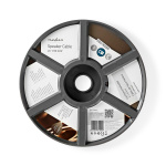 Nedis Speaker-Kabel | 2 x 1.50 mm² | Koper | 100.0 m | Rond | PVC | Transparant | Rol