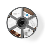 Nedis Speaker-Kabel | 2 x 1.50 mm² | Koper | 100.0 m | Rond | PVC | Wit | Rol