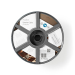 Nedis Speaker-Kabel | 2 x 2.50 mm² | Koper | 25.0 m | Rond | PVC | Transparant | Rol