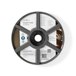 Nedis Speaker-Kabel | 2 x 4.00 mm² | Koper | 15.0 m | Rond | PVC | Transparant | Rol