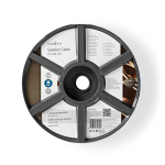Nedis Speaker-Kabel | 2 x 4.00 mm² | Koper | 25.0 m | Rond | PVC | Transparant | Rol