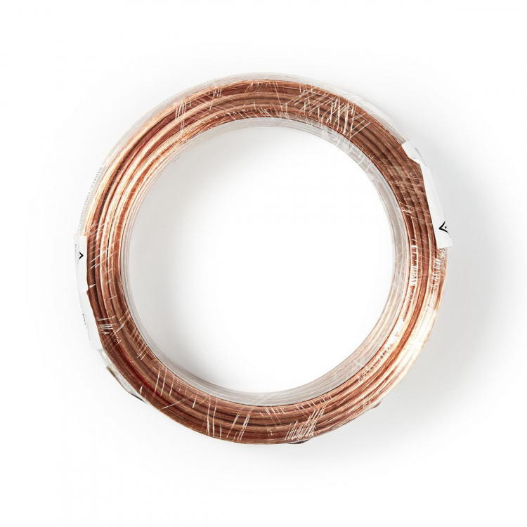 Nedis Speaker-Kabel | 2 x 1.50 mm² | CCA | 15.0 m | Rond | PVC | Transparant | Folieverpakking Nedis Speaker-Kabel | 2 x 1.50 mm² | CCA | 15.0 m | Rond | PVC | Transparant | Folieverpakking