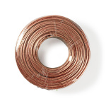 Nedis Speaker-Kabel | 2 x 2.50 mm² | CCA | 100.0 m | Rond | PVC | Transparant | Folieverpakking
