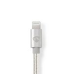 Nedis Lightning-Adapter | Apple Lightning 8-Pins | 3,5 mm Male | Verguld | 1.00 m | Rond | Nylon | Cover Window Box