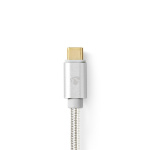 Nedis USB-C™ Adapter | USB 3.2 Gen 1 | USB-C™ Male | HDMI™ Connector | 4K@60Hz | 18 Gbps | 2.00 m | Rond | Verguld | Gevlochten / Nylon | Aluminium | Cover Window Box Nedis USB-C™ Adapter | USB 3.2 Gen 1 | USB-C™ Male | HDMI™ Connector | 4K@60Hz | 18 Gbps | 2.00 m | Rond | Verguld | Gevlochten / Nylon | Aluminium | Cover Window Box
