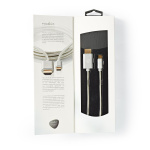 Nedis USB-C™ Adapter | USB 3.2 Gen 1 | USB-C™ Male | HDMI™ Connector | 4K@60Hz | 18 Gbps | 2.00 m | Rond | Verguld | Gevlochten / Nylon | Aluminium | Cover Window Box Nedis USB-C™ Adapter | USB 3.2 Gen 1 | USB-C™ Male | HDMI™ Connector | 4K@60Hz | 18 Gbps | 2.00 m | Rond | Verguld | Gevlochten / Nylon | Aluminium | Cover Window Box