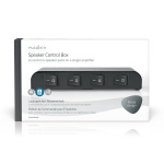Nedis Speaker Control Box | 4-Poorts poort(en) | Klemmen | Luidspreker Impedantie: 4-16 Ohm | Maximale Belasting per Kanaal: 200 W | Aluminium | Zwart Nedis Speaker Control Box | 4-Poorts poort(en) | Klemmen | Luidspreker Impedantie: 4-16 Ohm | Maximale Belasting per Kanaal: 200 W | Aluminium | Zwart