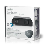Nedis Speaker Control Box | 2 poort(en) | Terminal Schroeven | Luidspreker Impedantie: 4-16 Ohm | Maximale Belasting per Kanaal: 150 W | Aluminium | Zwart