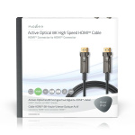 Nedis Actieve Optische Ultra High Speed HDMI™-Kabel met Ethernet | HDMI™ Connector | HDMI™ Connector | 8K@60Hz | 48 Gbps | 10.0 m | Rond | PVC | Zwart | Gift Box Nedis Actieve Optische Ultra High Speed HDMI™-Kabel met Ethernet | HDMI™ Connector | HDMI™ Connector | 8K@60Hz | 48 Gbps | 10.0 m | Rond | PVC | Zwart | Gift Box